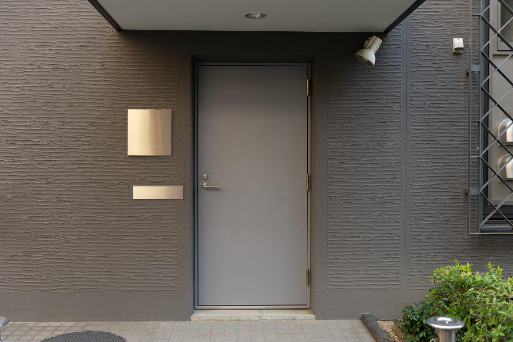  Solid Steel Front Door