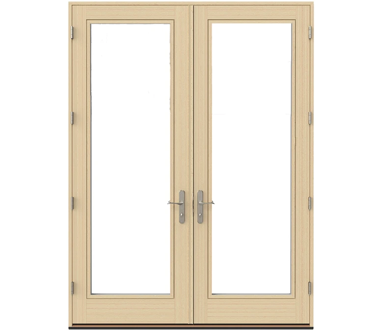  Pella Lifestyle Series Wood Double Hinged Patio Doors